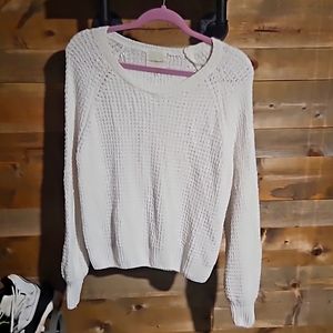 A Sweater from no comment, size XL, The color is white